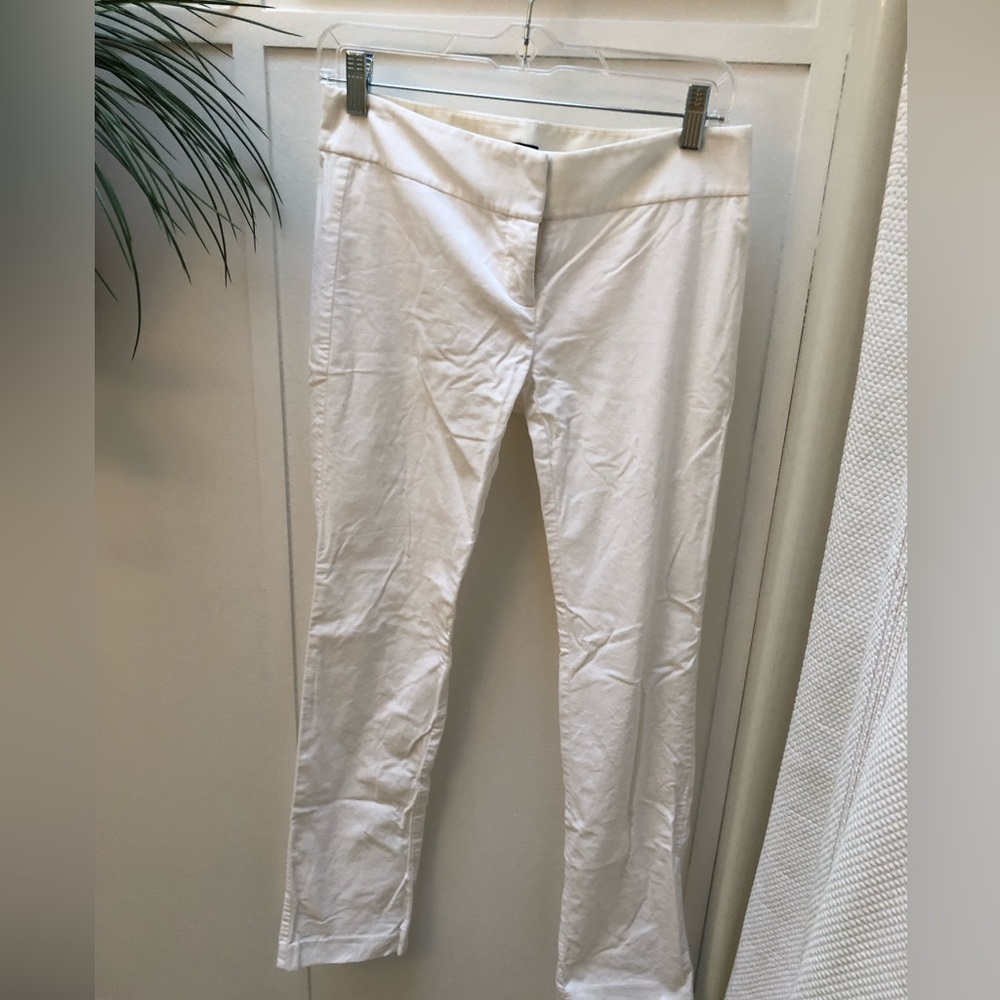 LOFT White Slim Ankle Pants